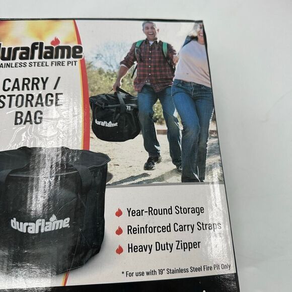 Duraflame 107584 Smokeless Fire Pit Carry & Storage Bag Black 19” New in Box - Picture 4 of 7